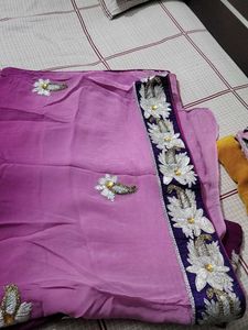 Exquisite Embroidered Saree