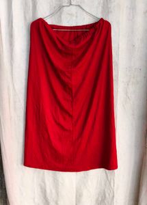 20810. Vibrant Red Ethnic Skirt