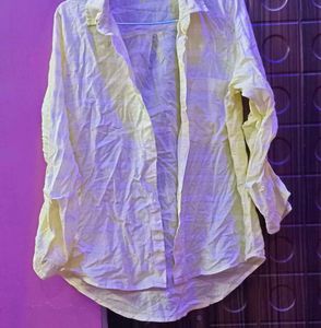 ladies Yellow Casual Shirt