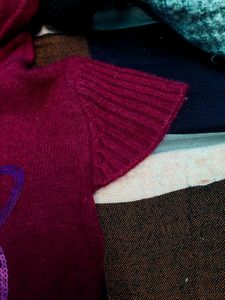 Fuchsia Tiger Knit Sweater Dress