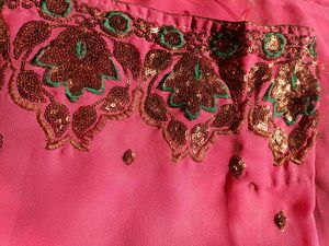 Blush Pink Colour Sequence Saree