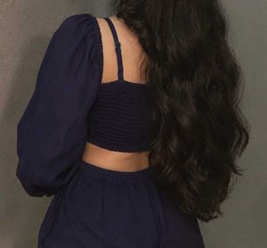 Chic Navy Blue Jumpsuit