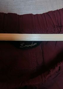 Maroon Track Pants with Stripes