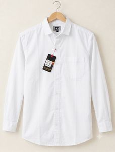 Men's Classic White Button-Down Shirt