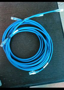 4 pics Blue Ethernet Cables