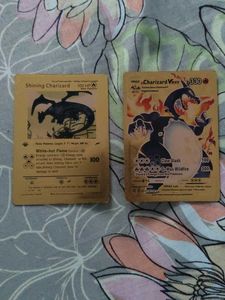 Pokemon cards Gold rare set of 2