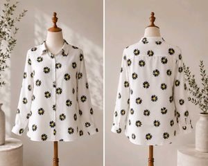 Chic Textured Button-Up Shirt