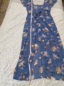 Blue Floral Maxi Dress