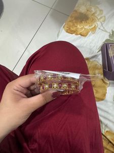Traditional Indian Red Stone Bangles
