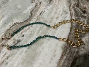 Green Crystal Mask Chain