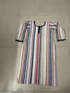 Striped Linen Top &amp; Pants Set
