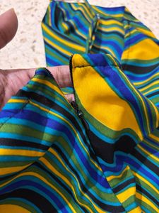 Vibrant Swirl Print Mini Dress