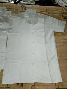Kids White Cotton Shirt Combo – Half Sleeve &amp; Full