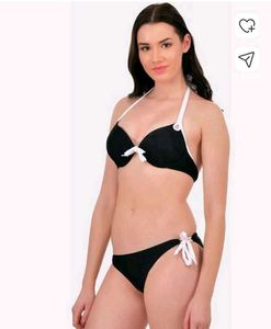 Classic Black Halter Bikini Top