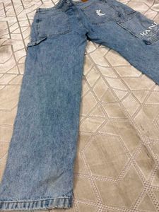 Karl Kani Men’s Light Blue Wide Leg Denim Jeans |