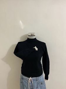 Black Turtleneck Korean style Sweater