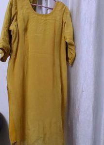 Yellow Embroidered Kurta Set