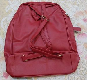 Zara Red Backpack