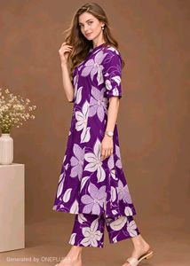 2 💜 Pockets kurti set