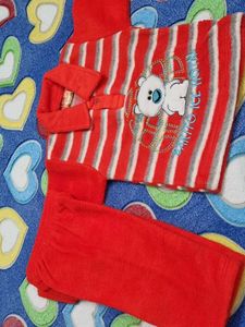 Red Baby Clothes Set