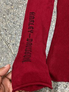 Harley-Davidson maroon Long Sleeve Top