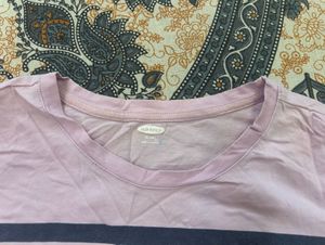 Striped Tie-Front T-Shirt