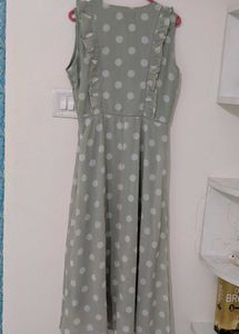Sassafras Polka Dot Green Dress