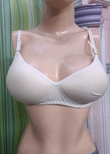 Classic White Cotton Everyday Bra