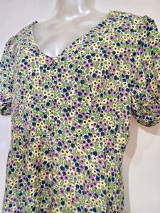 Floral Puff Sleeve Mini Dress