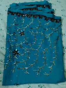 Saree with stone work