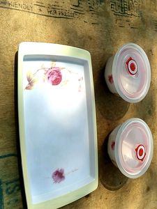 new Food Storage Containers with Lids&amp; tray