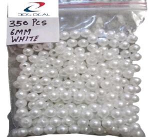 6 Mm White Beads Juwellery Kit