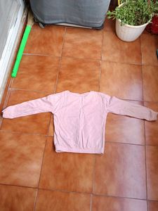 Pink 'Blessed' Long Sleeve Top