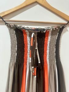 Striped Strapless Mini Dress
