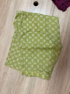 Green Floral Kurta