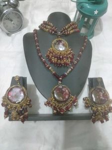 real flower resin Necklace & Earring Set