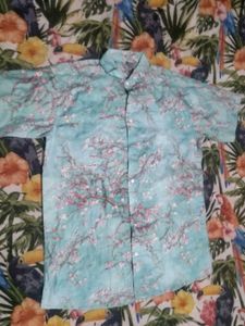 women's Short Sleeve Floral Print Shirt