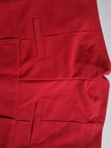 Vibrant Red High-Waisted Shorts