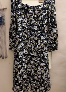 Calvin Klein Floral Print Midi Dress