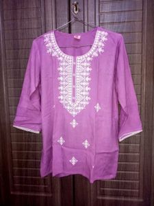 Cotton Short Kurti Set