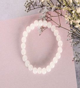 White Beaded Bracelet