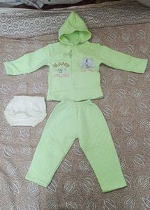 Baby Girl's Quilted Pajama Set