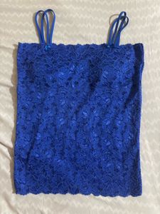Vintage Blue Lace Cami Top
