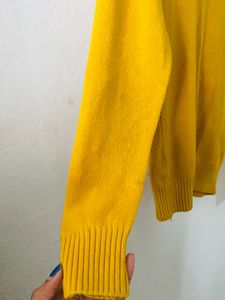 Cozy Yellow Turtleneck Sweater