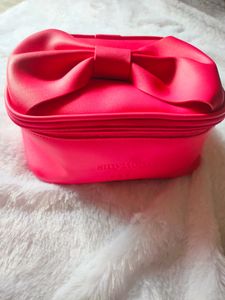 Makeup Organiser BOW BAG (hot pink)
