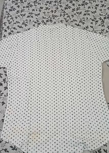 Men's Printed White Shirt