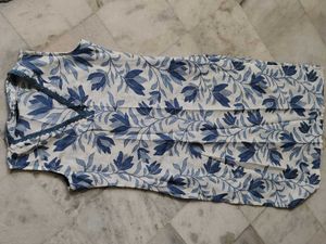 Blue Floral Kurta Set