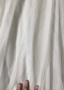 White Skirt double layer net(check  video)