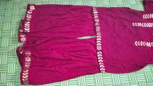 Gota pati mehroon Sharara suit