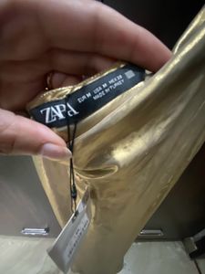 Zara A line soft slippery party wear dress